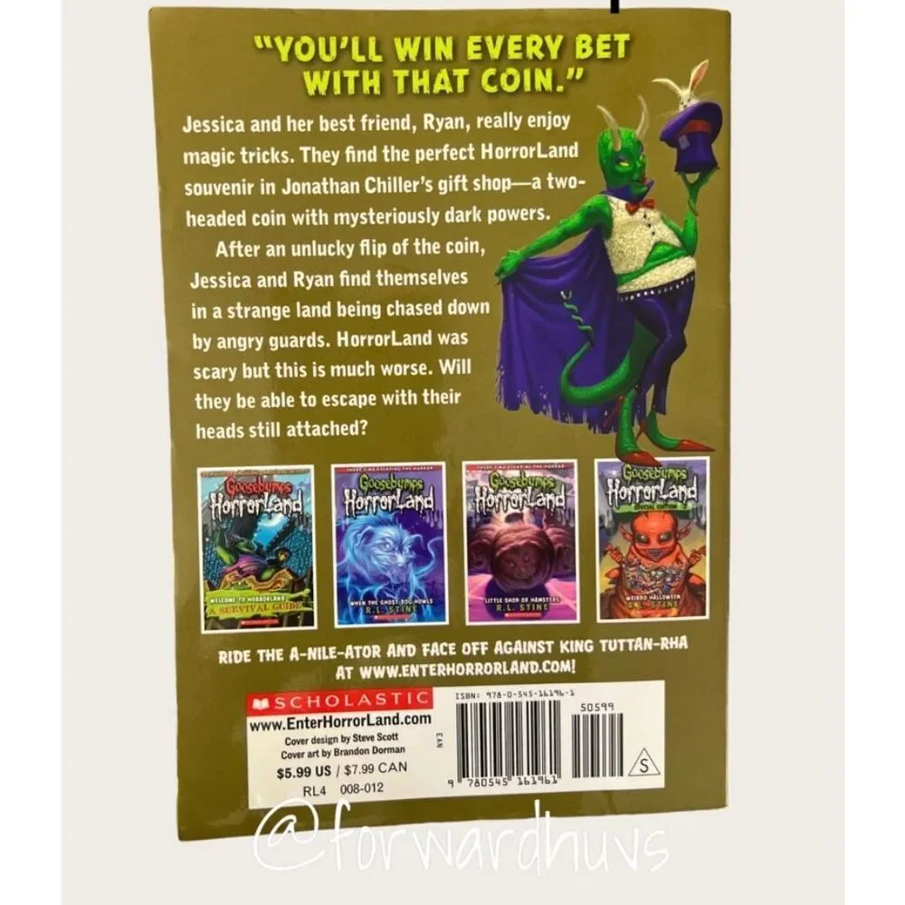 Goosebumps HorrorLand | R.L. Stine | Heads, You Lose | 2010
